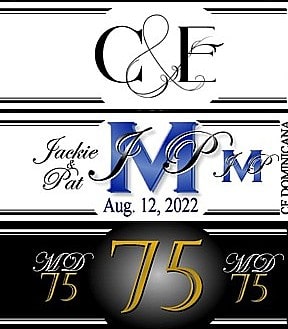 Custom cigar bands designed with logos for South Florida and Miami area corporate events